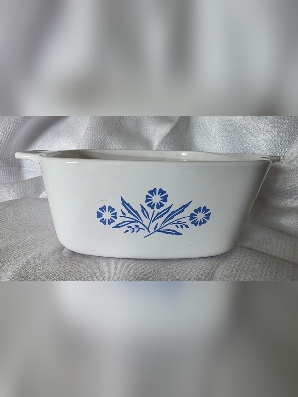 Corning Ware Blue Floral Casserole Dish